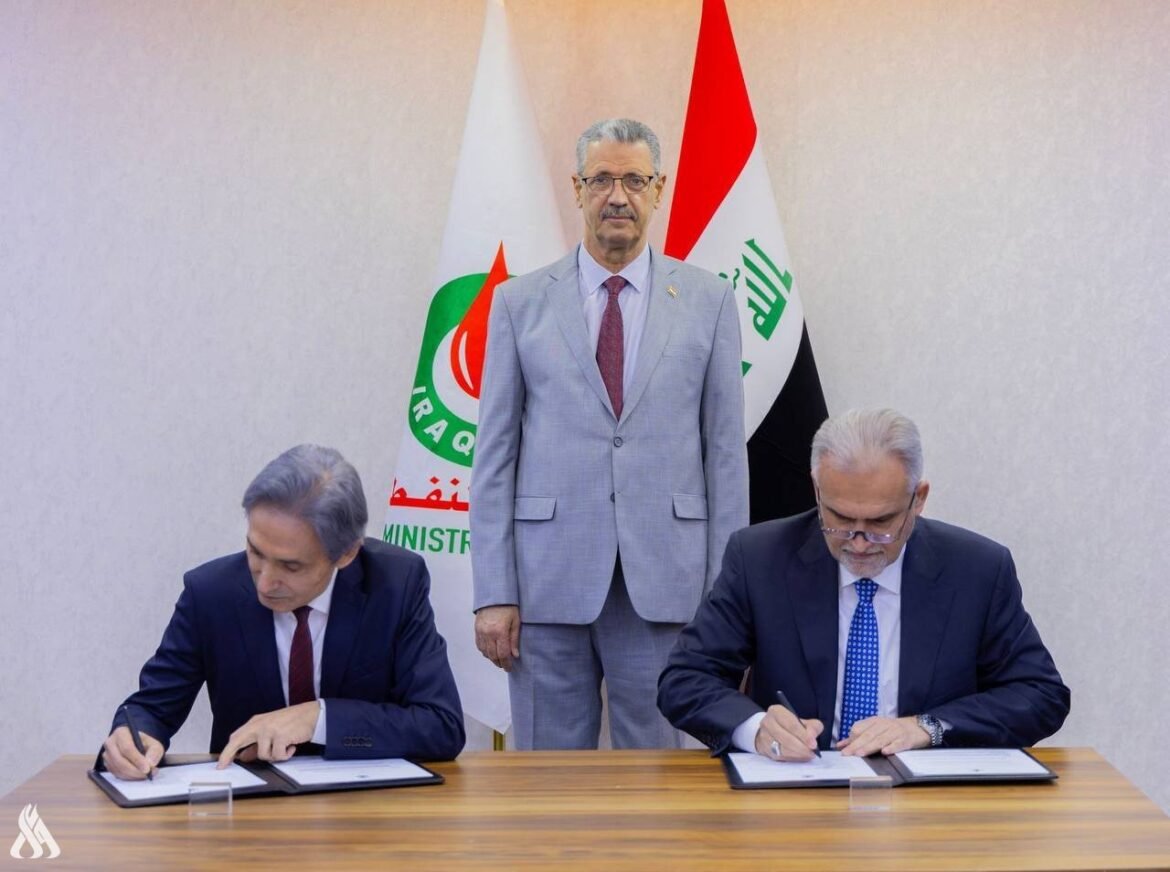 وزير النفط يعلن توقيع عقد مشروع الأنبوب البحري الثالث