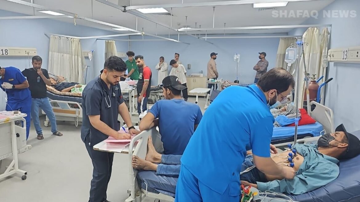 صحة النجف الأشرف تسجل 15 حالة اختناق بسبب العاصفة الترابية