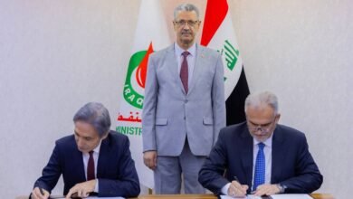 وزير النفط يعلن توقيع عقد مشروع الأنبوب البحري الثالث