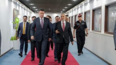المشهداني يبحث مع الصفدي أوضاع المنطقة والحرب الجائرة ضد الشعب الفلسطيني