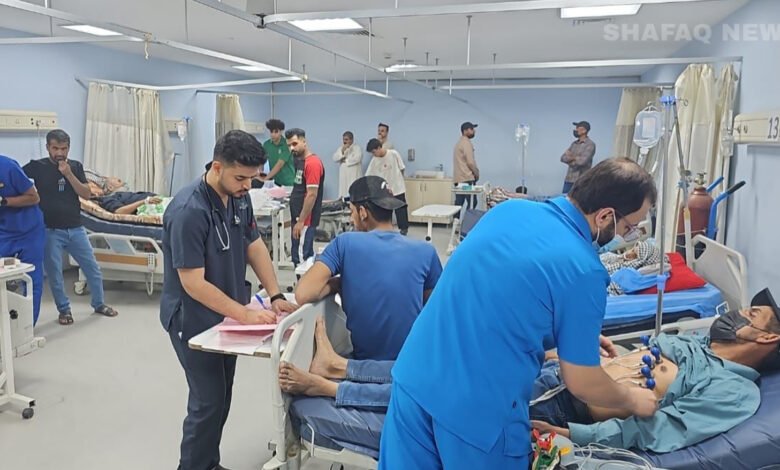 صحة النجف الأشرف تسجل 15 حالة اختناق بسبب العاصفة الترابية